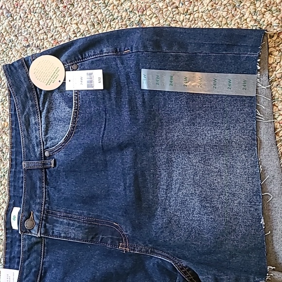 DIP BRAND WOMENS PLUS SIZE BLUE JEAN CUTOFF SHORTS SIZE 24W - Picture 13 of 16